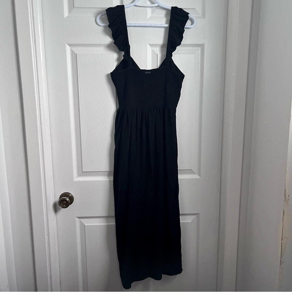 Billabong dress black maxi cherry lips chevron women size small summer boho - Picture 6 of 7